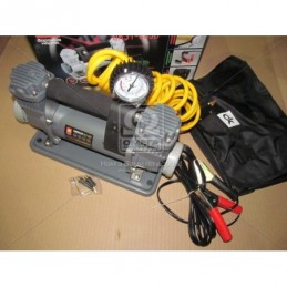 Компрессор 12V 10Атм 150л/мин 2-х поршневой  клеммы  шланг 5м  DK31-003B