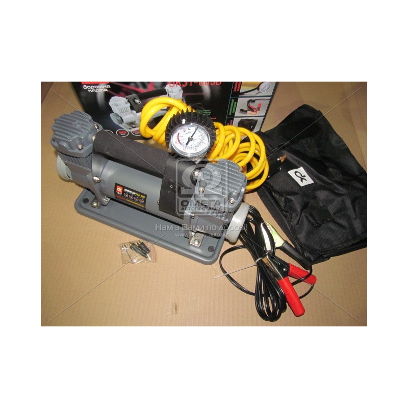 Компрессор 12V 10Атм 150л/мин 2-х поршневой  клеммы  шланг 5м  DK31-003B