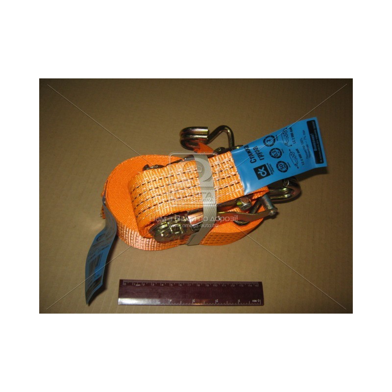 Стяжка груза 2t. 50mm.x12m.(0.5+11.5) металлическая ручка DK-3929