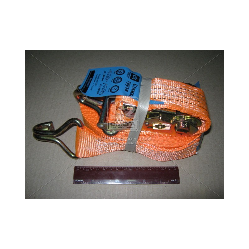 Стяжка груза 2t. 50mm.x14m.(0.5+13.5) металлическая ручка DK-3930