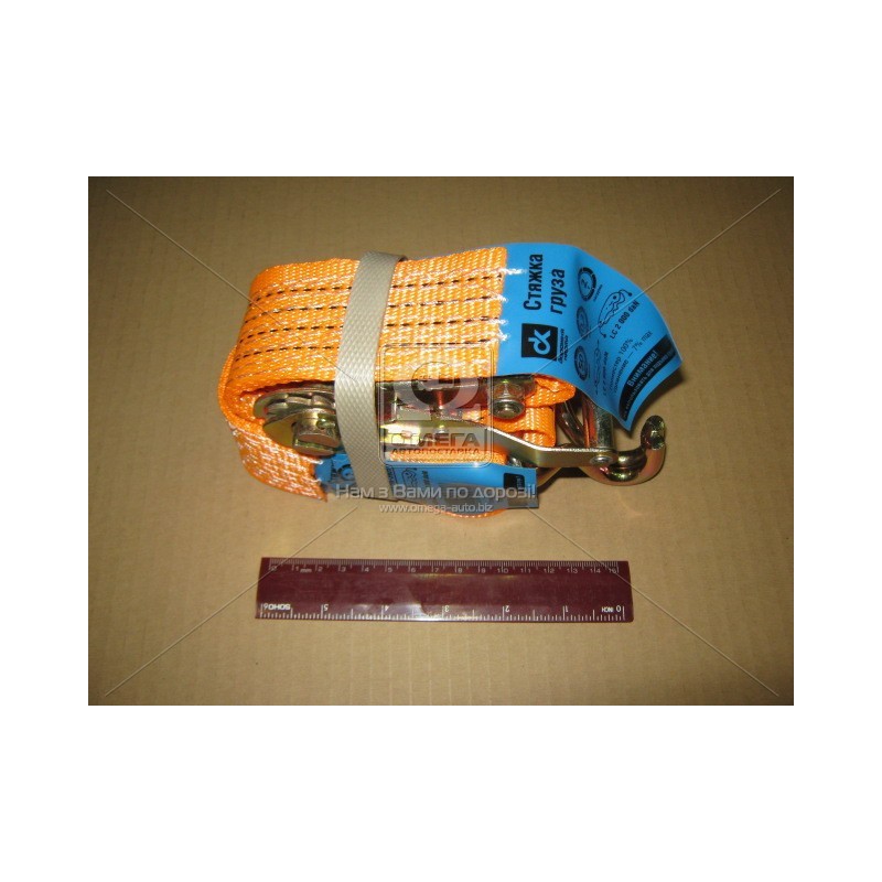 Стяжка груза 2t. 50mm.x5m.(0.5+4.5) металлическая ручка  DK-3925