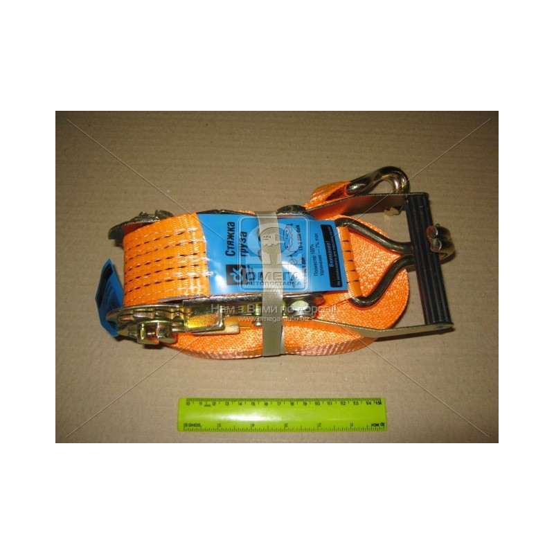 Стяжка груза 3t. 50mm.x12m.(0.5+11.5) пластиковая ручка  DK-3917