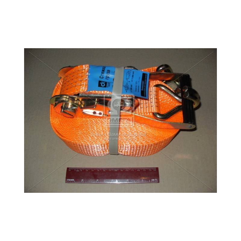 Стяжка груза 5t. 50mm.x12m.(0.5+11.5) пластиковая ручка DK-3923