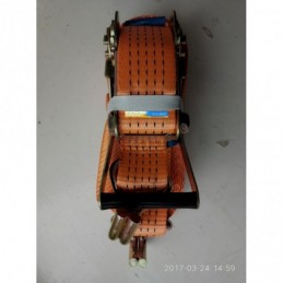 Стяжка груза 5t. 50mm.x10m.(0.5+9.5) пластиковая ручка DK-3922
